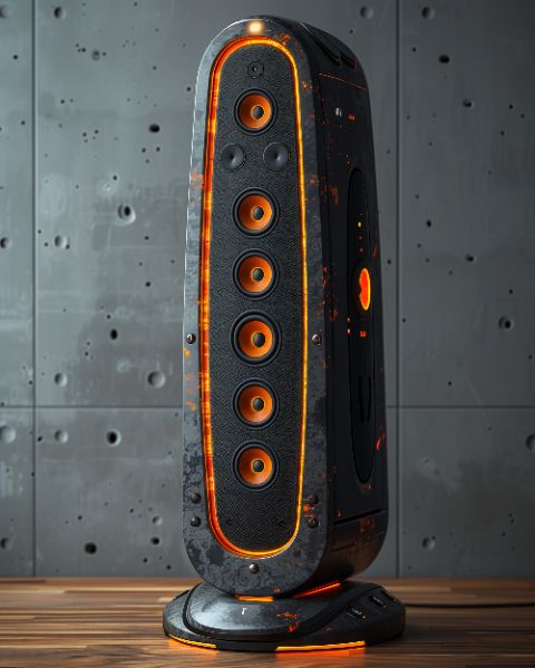 CAIXA DE SOM | FUTURISTA | BACKGROUND