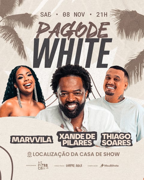 FLYER EVENTO PAGODE WHITE FEED PSD EDITÁVEL