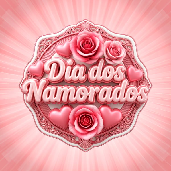 SELO 3D PARA O DIA DOS NAMORADOS MODELO 04