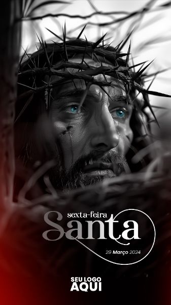 STORY - SEXTA FEIRA-SANTA | SEMANA SANTA | PSD EDITÁVEL