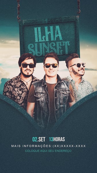 FLYER EVENTO ILHA SUNSET STORIES