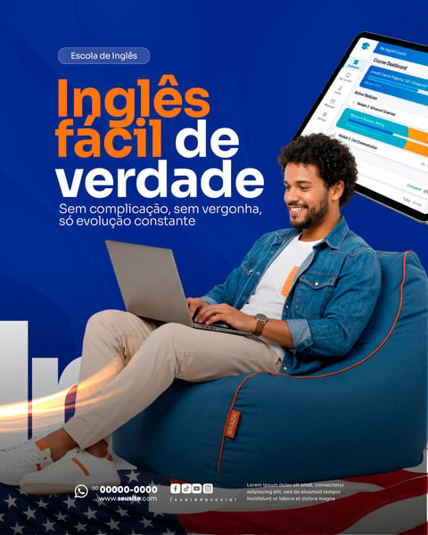 ESCOLA DE INGLÊS SOCIAL MEDIA PSD EDITÁVEL 3