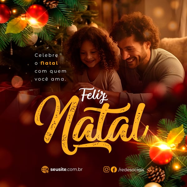 25 DE DEZEMBRO FELIZ NATAL FEED PSD EDITÁVEL