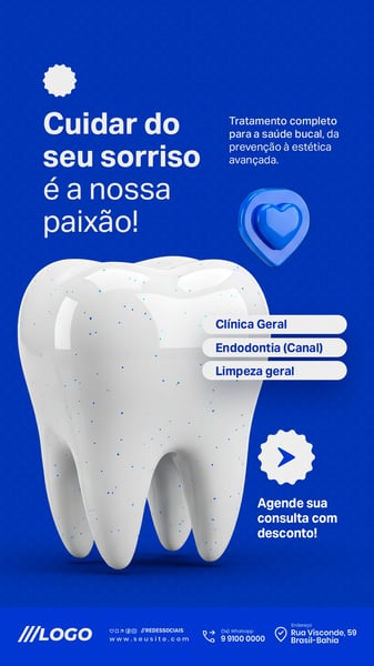 DENTISTA CLÍNICA DENTÁRIA STORY SOCIAL MEDIA PSD EDITÁVEL 7
