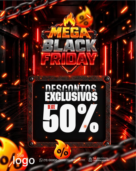 BLACK FRIDAY BANNER SOCIAL MEDIA PSD EDITÁVEL 8