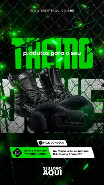 STORY - AULAS DE BOXE | ESPORTE | LUTA | PSD EDITÁVEL