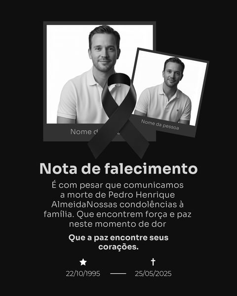 LUTO - NOTA DE FALECIMENTO 4