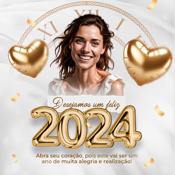 SOCIAL MEDIA - ANO NOVO FELIZ 2024 - NEW YEAR HAPPY 2024 - 37 FEED QUADRADO