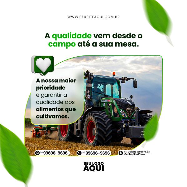 AGRONEGÓCIO, AGRICULTURA, AGROPECUÁRIA - SOCIAL MEDIA | PSD EDITÁVEL