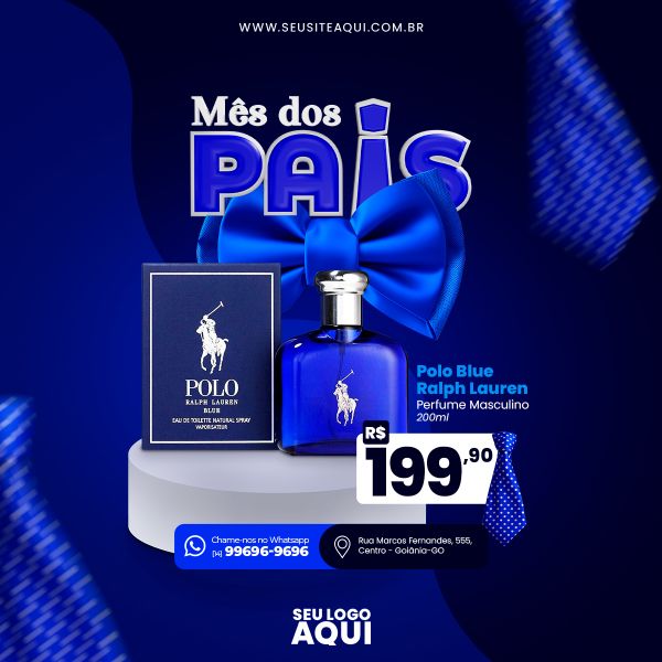 FEED QUADRADO - FELIZ DIA DOS PAIS | SOCIAL MEDIA | PSD EDITÁVEL