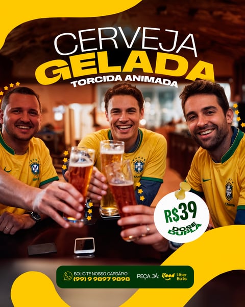 SOCIAL MEDIA BAR COPA CERVEJA GELADA PSD EDITÁVEL