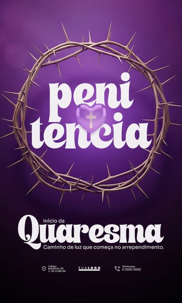 INÍCIO DA QUARESMA REFLEXÃO ESPIRITUAL PARÓQUIA SOCIAL MEDIA PSD 2