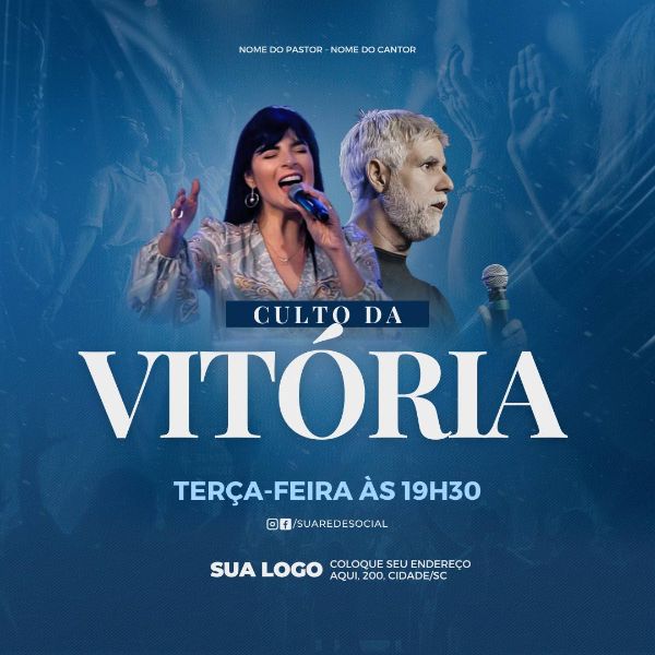 ARTE GOSPEL - CULTO DA VITÓRIA - CANVA