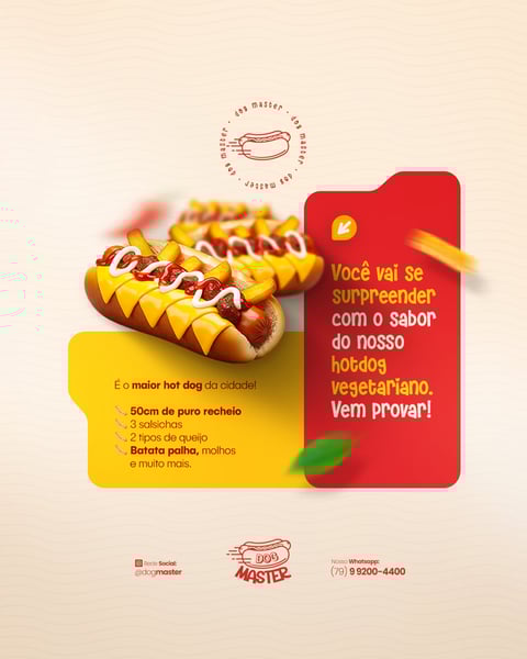 HOT DOG CARDÁPIO LANCHE CACHORRO QUENTE PROMOÇÃO HAMBURGUERIA LANCHONETE PSD EDITÁVEL