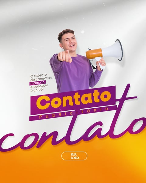DIA DO CONTATO PUBLICITÁRIO 21 DE OUTUBRO SOCIAL MEDIA PSD EDITÁVEL