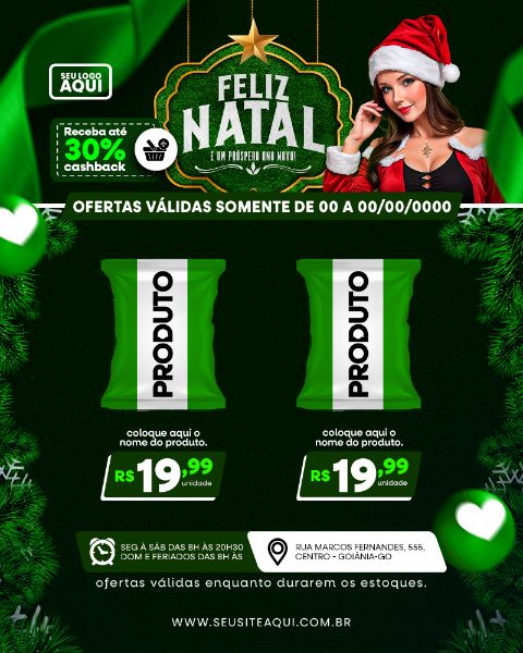 POST FEED | TABLÓIDE | FOLHETO | FELIZ NATAL | PSD EDITÁVEL