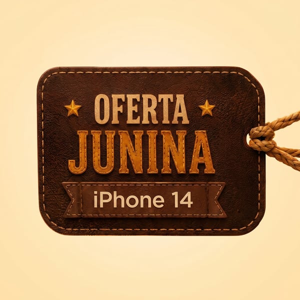 ETIQUETA 3D OFERTA JUNINA FUNDO ESCURO PARA DESTACAR PROMOÇÕES EM LOJAS E SITES 111