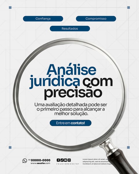 Advogado Social Media PSD Editável 3