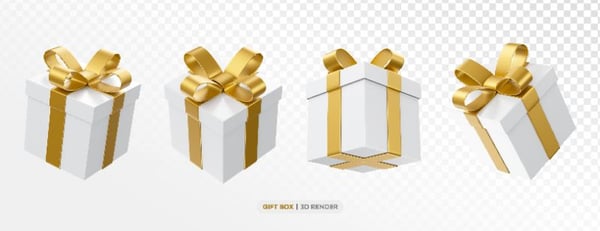 CAIXA DE PRESENTES ELEMENTO 3D PARA DIA DAS MÃES