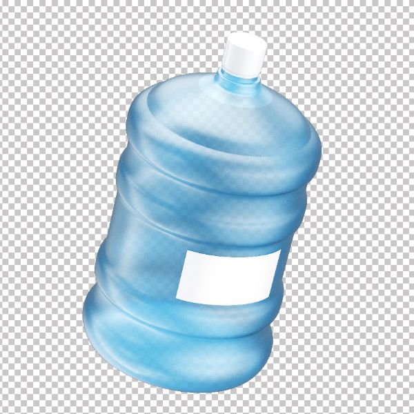 ASSET 3D - GALÃO DE ÁGUA MINERAL DE 20 LITROS COM FUNDO TRANSPARENTE