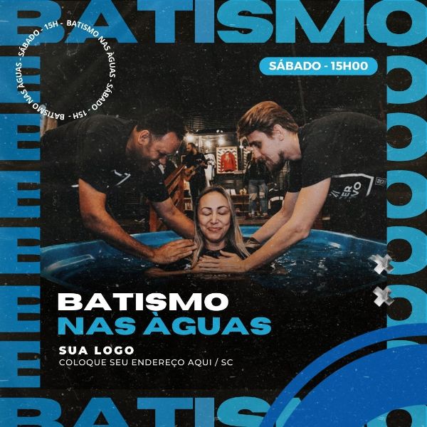 ARTE GOSPEL BATISMO - CANVA