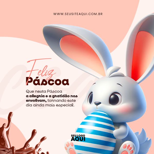 FELIZ PÁSCOA | PSD EDITÁVEL