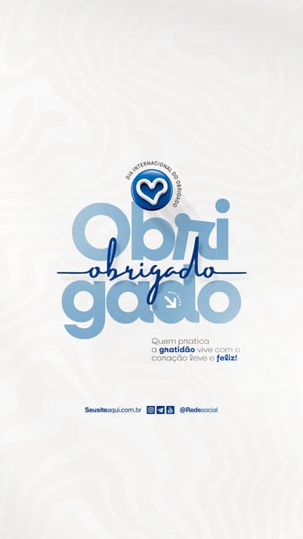 DIA INTERNACIONAL DO OBRIGADO 11 DE JANEIRO DIA DO OBRIGADO SOCIAL MEDIA PSD EDITÁVEL