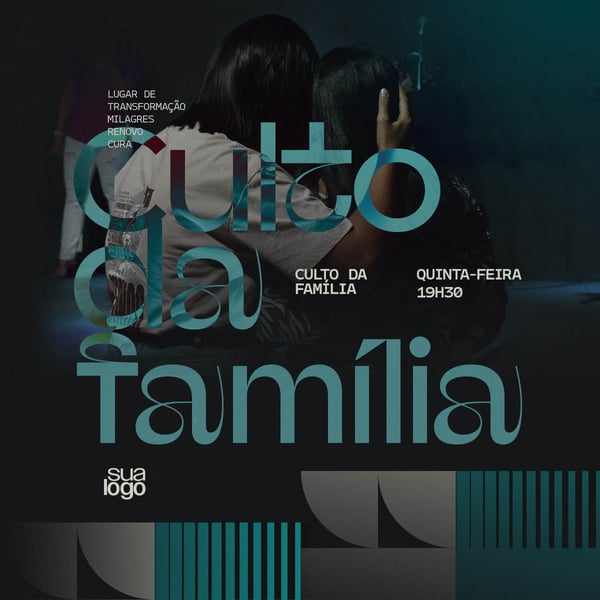 CULTO DA FAMÍLIA PSD EDITÁVEL