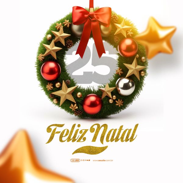 SOCIAL MEDIA - FELIZ NATAL - 25 DE DEZEMBRO