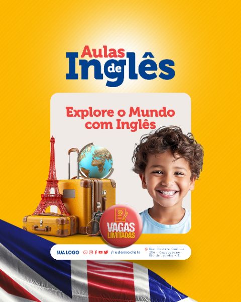 SOCIAL MEDIA - AULAS DE INGLÊS - EXPLORE O MUNDO DO INGLÊS