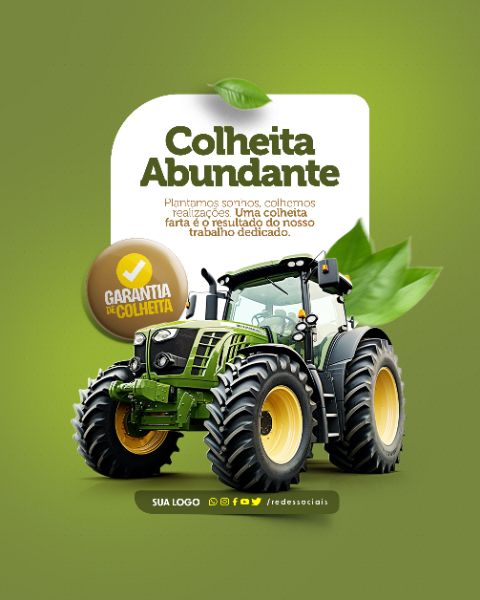 SOCIAL MEDIA - AGRONEGÓCIO - COLHEITA ABUNDANTE