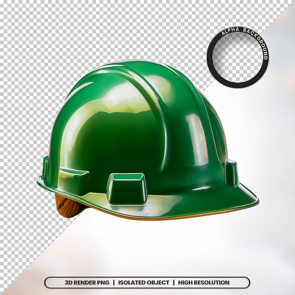 3D RENDER CAPACETE DE SEGURANÇA ELEMENTO ÍCONE PSD PNG 15