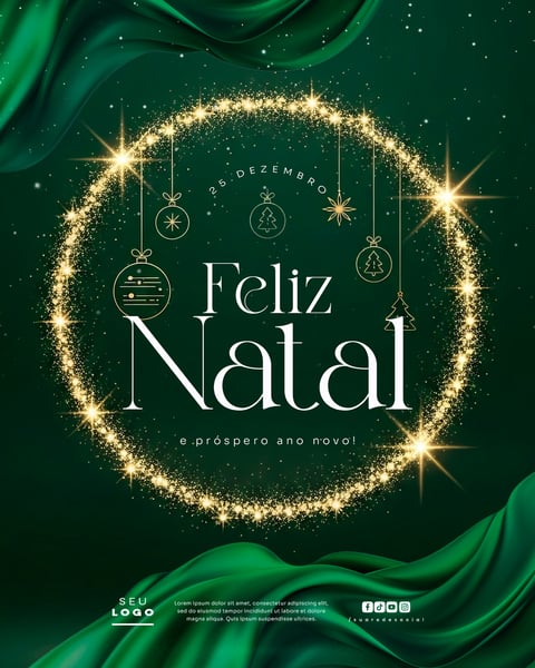 FELIZ NATAL 25 DE DEZEMBRO SOCIAL MEDIA PSD EDITÁVEL 3