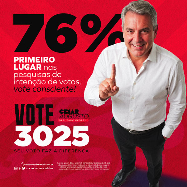 CAMPANHA POLÍTICA DEPUTADO FEDERAL FEED1 8