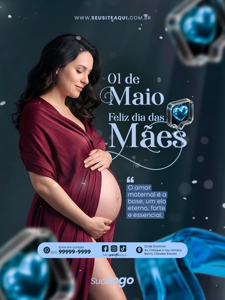 POST FEED 10 DE MAIO DIA DAS MÃES SOCIAL MEDIA PSD EDITÁVEL 03