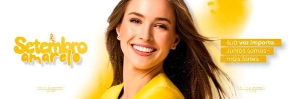 SETEMBRO AMARELO – MÊS DE PREVENÇÃO AO SUICÍDIO SOCIAL MEDIA FLYER PSD EDITÁVEL