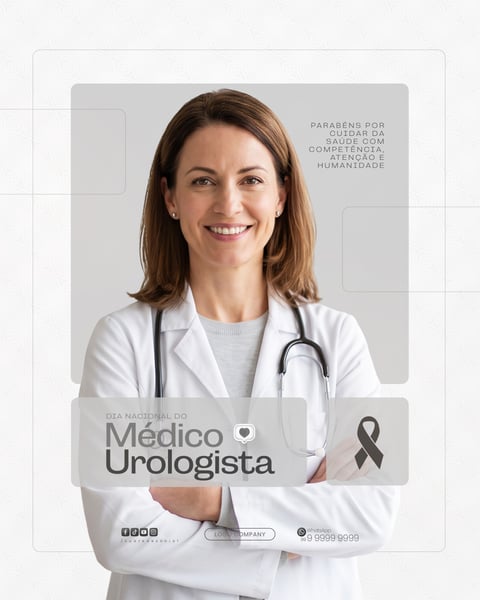 DIA DO MÉDICO UROLOGISTA HOMENAGEM ESPECIAL SOCIAL MEDIA PSD EDITÁVEL 1