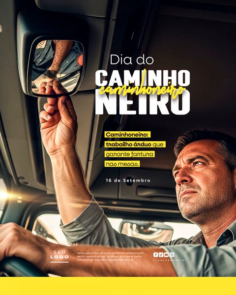 DIA DO CAMINHONEIRO 16 DE SETEMBRO SOCIAL MEDIA PSD EDITÁVEL 14