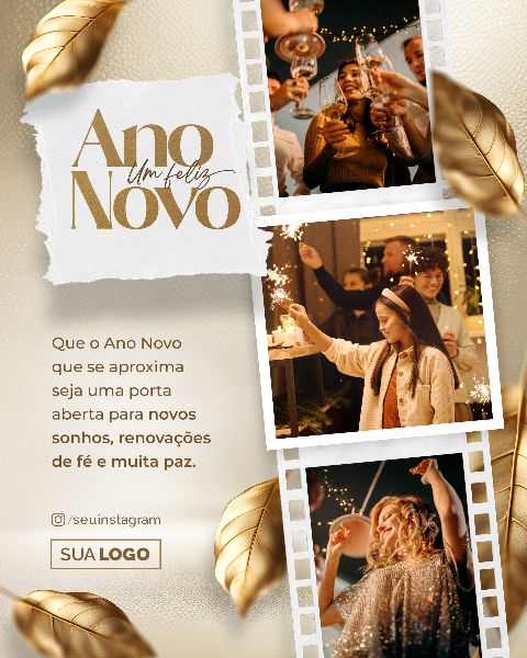 SOCIAL MEDIA - ANO NOVO FELIZ 2024 - NEW YEAR HAPPY 2024 - 27 FEED