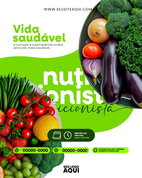 FEED | NUTRICIONISTA | DIETA | ALIMENTAÇÃO | PSD EDITÁVEL