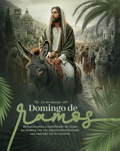 24 DE MARÇO - DOMINGO DE RAMOS SOCIAL MEDIA