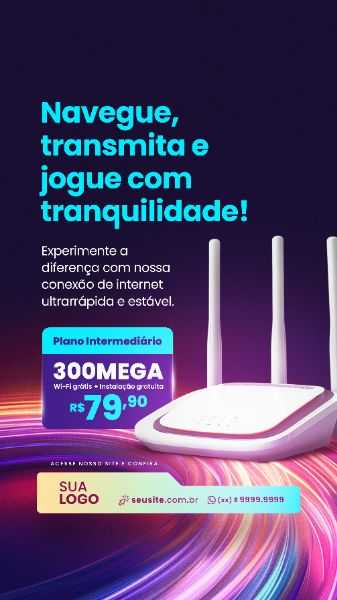 STORY - PROVEDOR DE INTERNET - NAVEGUE COM TRANQUILIDADE