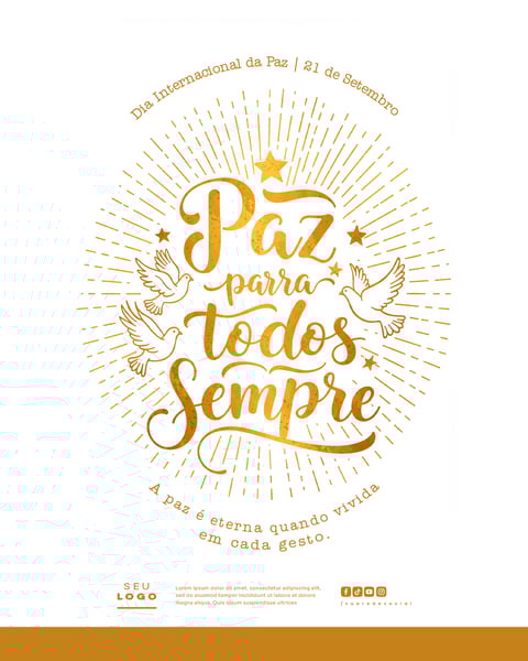 DIA INTERNACIONAL DA PAZ 21 DE SETEMBRO SOCIAL MEDIA PSD EDITÁVEL 7