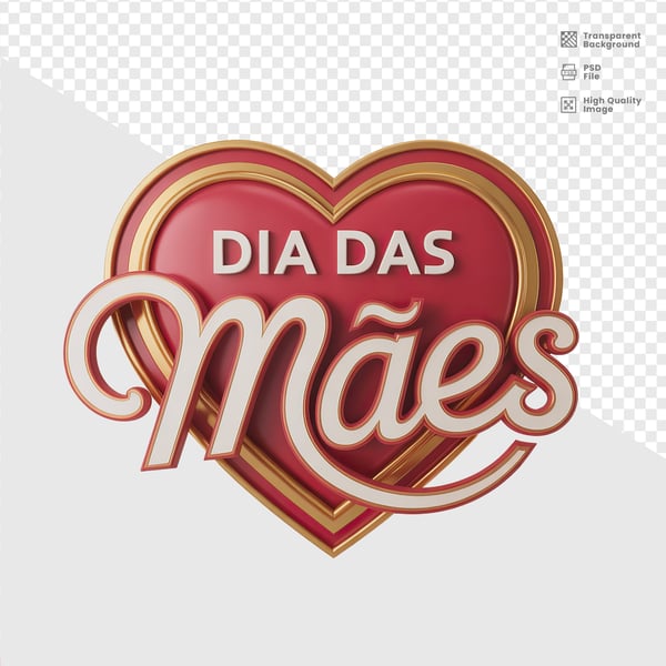 DIA DAS MÃES SELO 3D