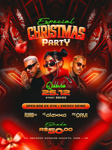 FLYER SHOW CHRISTMAS PARTY NATAL FEED