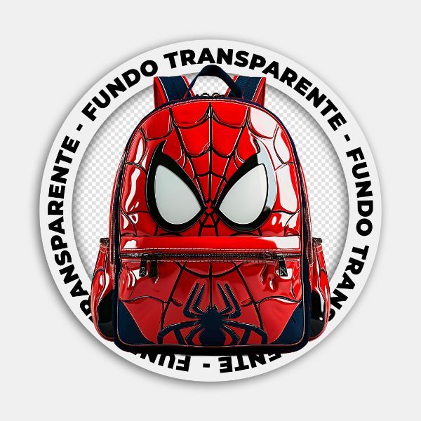 BOLSA ESCOLAR HOMEM ARANHA| IMAGEM SEM FUNDO