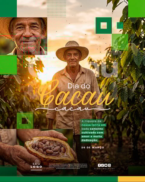 DIA DO CACAU 26 DE MARÇO SOCIAL MEDIA PSD EDITÁVEL 3