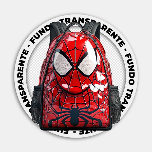 BOLSA ESCOLAR HOMEM ARANHA| IMAGEM SEM FUNDO