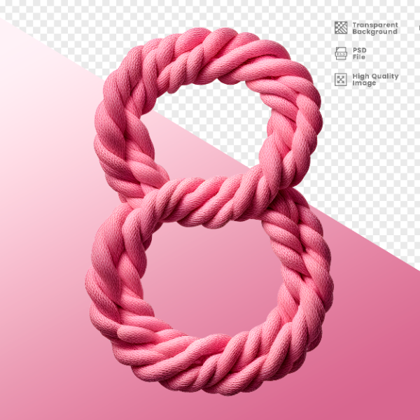 DIA DA MULHER -  ELEMENTO 3D  CORAÇÃO DE LÃ PARA COMPOSIÇÃO