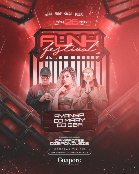 FLYER EVENTO FUNK FESTIVAL